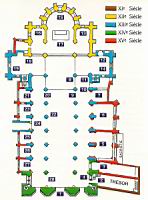 Lyon, Cathedrale Saint Jean, Plan numerote
